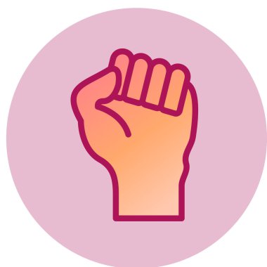 Protesto simgesi, vektör illüstrasyonu 