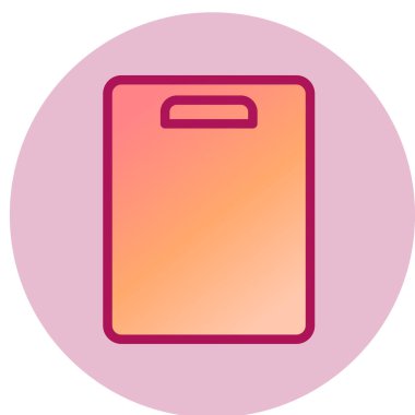 Kesme tahtası simgesi, vektör illüstrasyonu 