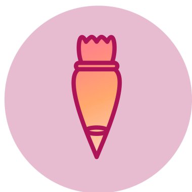 Pasta Torbası simgesi, vektör illüstrasyonu 