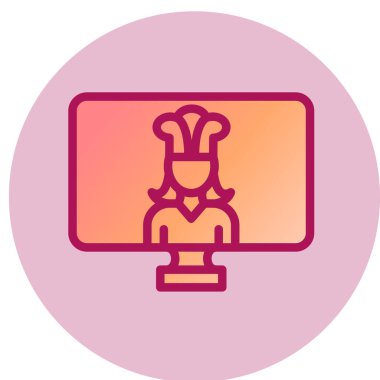 Aşçılık Gösterisi simgesi, vektör illüstrasyonu 