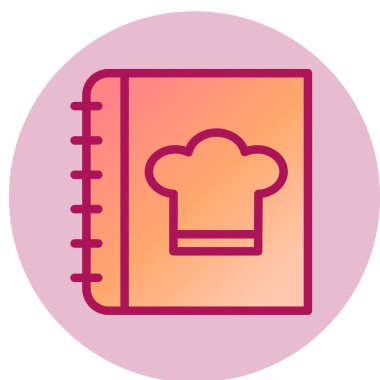 Tarif simgesi, vektör illüstrasyonu 