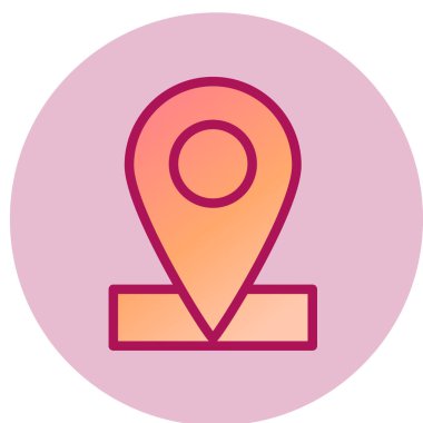 Yer tutucu simgesi, vektör illüstrasyonu 