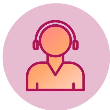 Ajan simgesi, vektör illüstrasyonu 