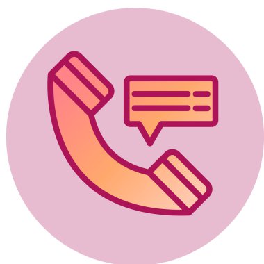 telefon arama simgesi illüstrasyonu