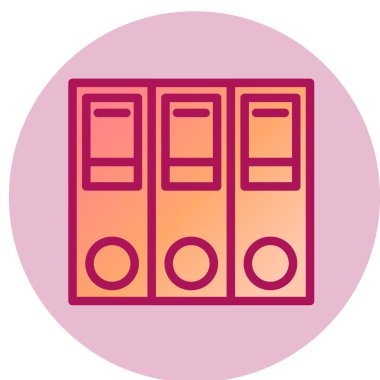 Ofis dizinleri simgesi. vektör illüstrasyonu