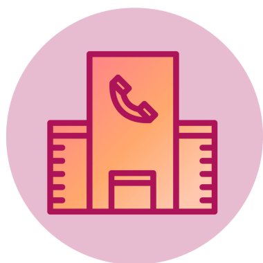 İş, yönetim, bina, inşaat, ofis, seo hattı ikonu. vektör illüstrasyonu