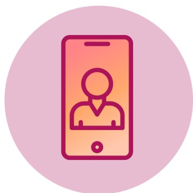 cep telefonu simgesi. vektör illüstrasyonu