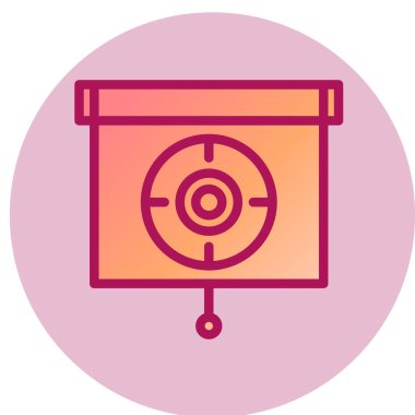 hedef simge vektör illüstrasyonu