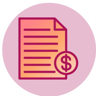 Dolar işareti simgesi. vektör illüstrasyonu