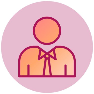 avatar. Web simgesi basit illüstrasyon