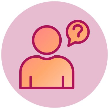 kullanıcı. Web simgesi basit illüstrasyon