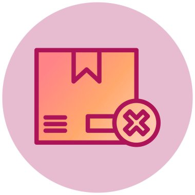 Paket var. Web simgesi basit illüstrasyon