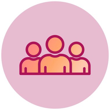 insanlar vektör simgesi modern basit tasarım