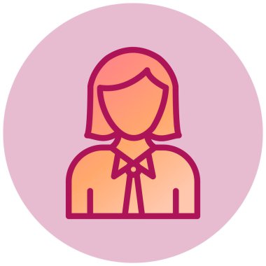 avatar. Web simgesi basit illüstrasyon