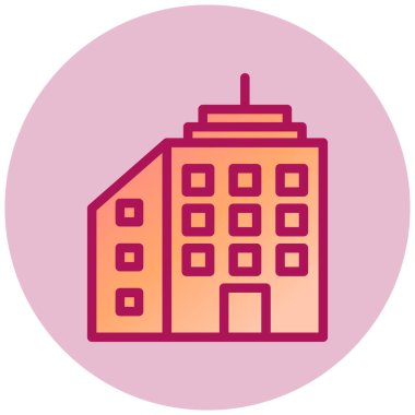 basit simgesi bina, illüstrasyon vektör