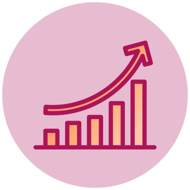 Büyüme simgesi, vektör illüstrasyonu