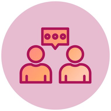 İletişim basit simgesi, vektör illüstrasyonu