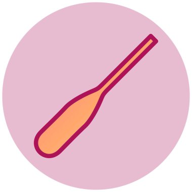 Gemi Paddle basit simgesi, vektör illüstrasyonu