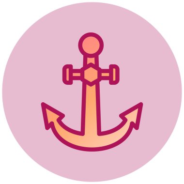 Çapa. Web simgesi basit illüstrasyon