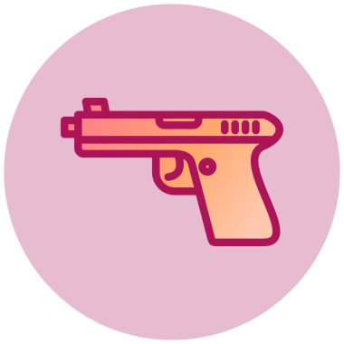 Bir silah simgesinin vektör illüstrasyonu