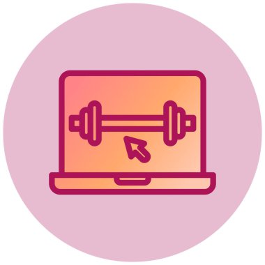 Dambıl. Web simgesi basit illüstrasyon