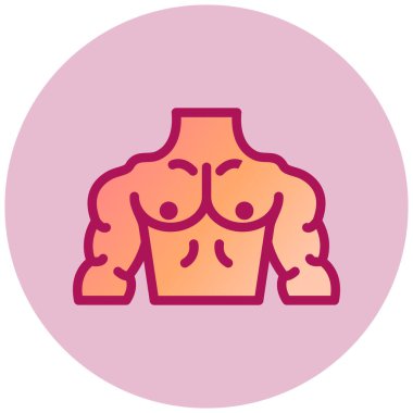 Vücut düz vektör simgesi