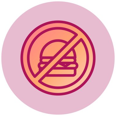 Yemek yok. Basit resimleme