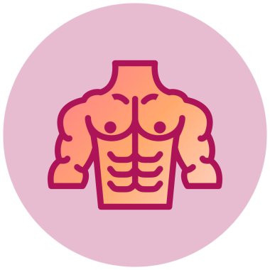 İnsan vücudu düz vektör simgesi