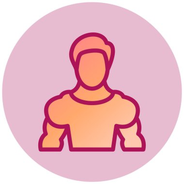 avatar. Web simgesi basit illüstrasyon