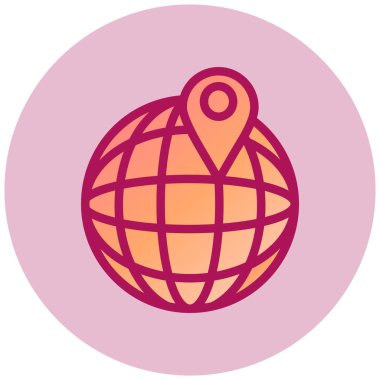 Dünya haritası. Basit tasarım