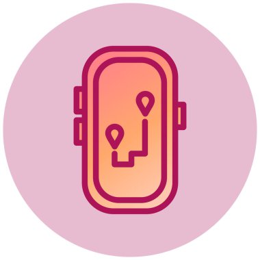 Cep telefonu simgesi, vektör illüstrasyonu