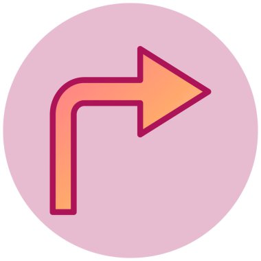 Ok. Web simgesi basit illüstrasyon