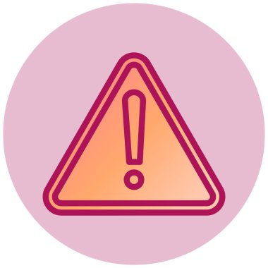 uyarı işareti simgesi, vektör illüstrasyonu