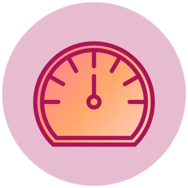 Hız Testi basit simgesi, vektör illüstrasyonu