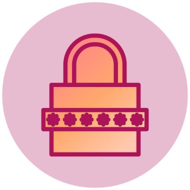 Şifre basit simgesini, vektör illüstrasyonunu ver