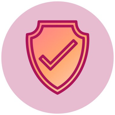 Kalkan basit kutsal kişilerin resmi, vektör çizim