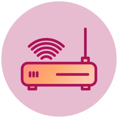 Yönlendirici basit simgesi, vektör illüstrasyonu