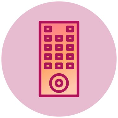 Uzaktan Erişim basit simgesi, vektör illüstrasyonu