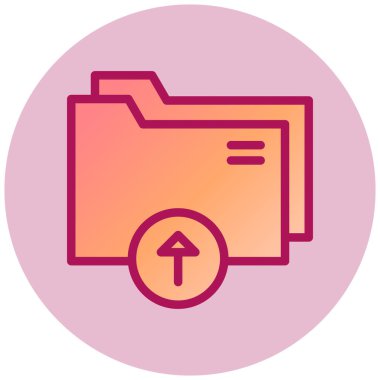 Dizin basit simgesi, vektör illüstrasyonunu yükle