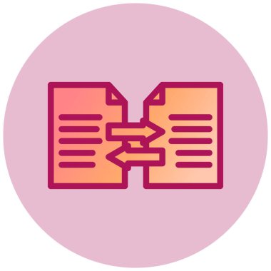 Dosya Aktarımı basit simgesi, vektör illüstrasyonu