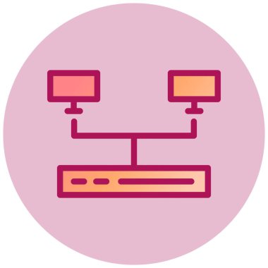 Local Network simple icon, vector illustration