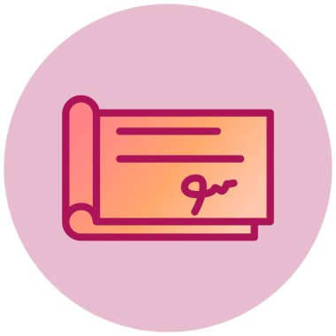 Basit simge ve vektör illüstrasyonunu kontrol et