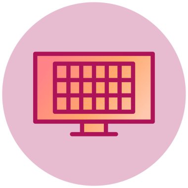 Basit simge, vektör illüstrasyonunu çalıştır