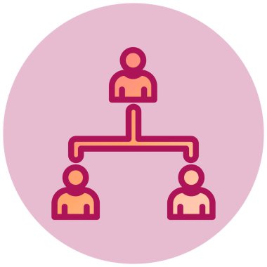 Management simple icon, vector illustration