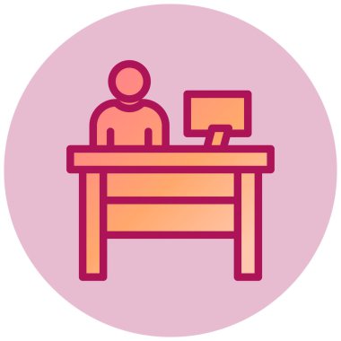 Basit simge, vektör çizimi çalışıyor