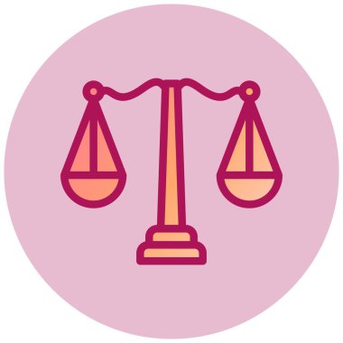 Basit simge, vektör illüstrasyonunu dengele