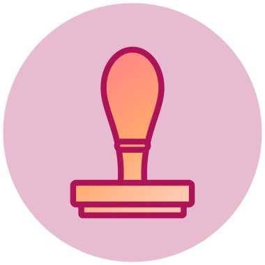 Basit kutsal kişilerin resmi, vektör çizim damga