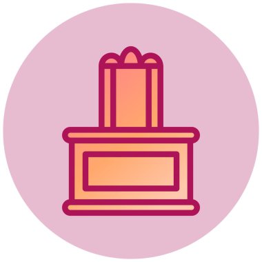 Yargıç Tablosu basit simgesi, vektör illüstrasyonu