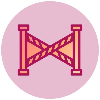 Olay Yeri Simgesi basit, vektör illüstrasyonu