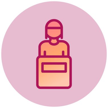 Riot basit simgesi, vektör illüstrasyonu